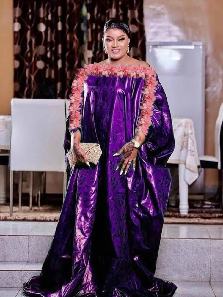 2023 Hot Style Original Bazin Riche Long Dresses For African Turkey Bazin Riche Dashiki Robe For Ceremony Party Clothing