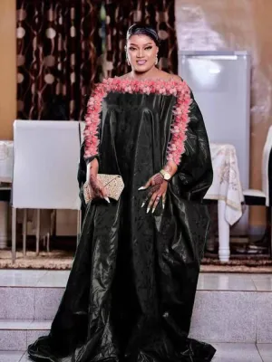 2023 Hot Style Original Bazin Riche Long Dresses For African Turkey Bazin Riche Dashiki Robe For Ceremony Party Clothing