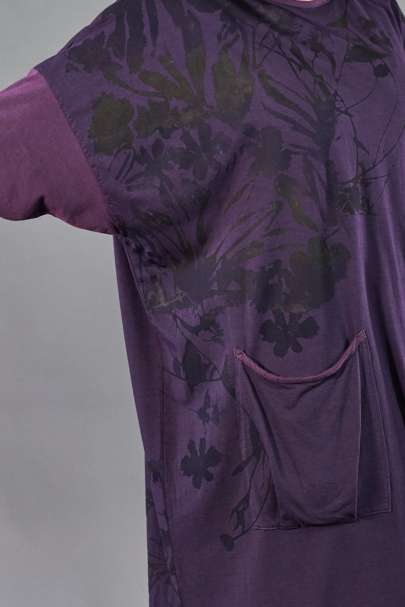 2303 Cotton Bamboo Mariposa Dress-Moonrise-Nocturnal Botanical