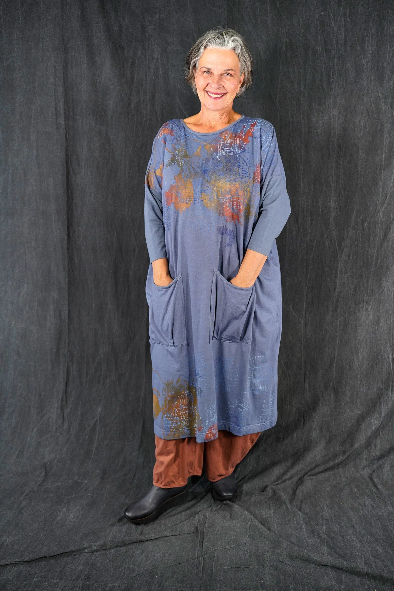 2303 Mariposa Dress Cotton Bamboo Rain-P