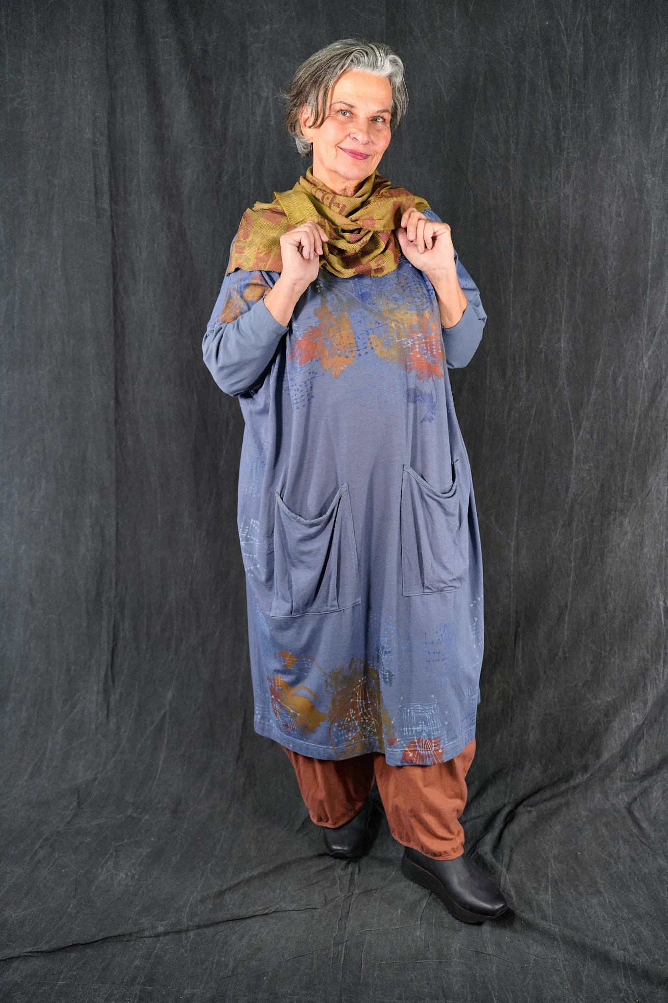 2303 Mariposa Dress Cotton Bamboo Rain-P