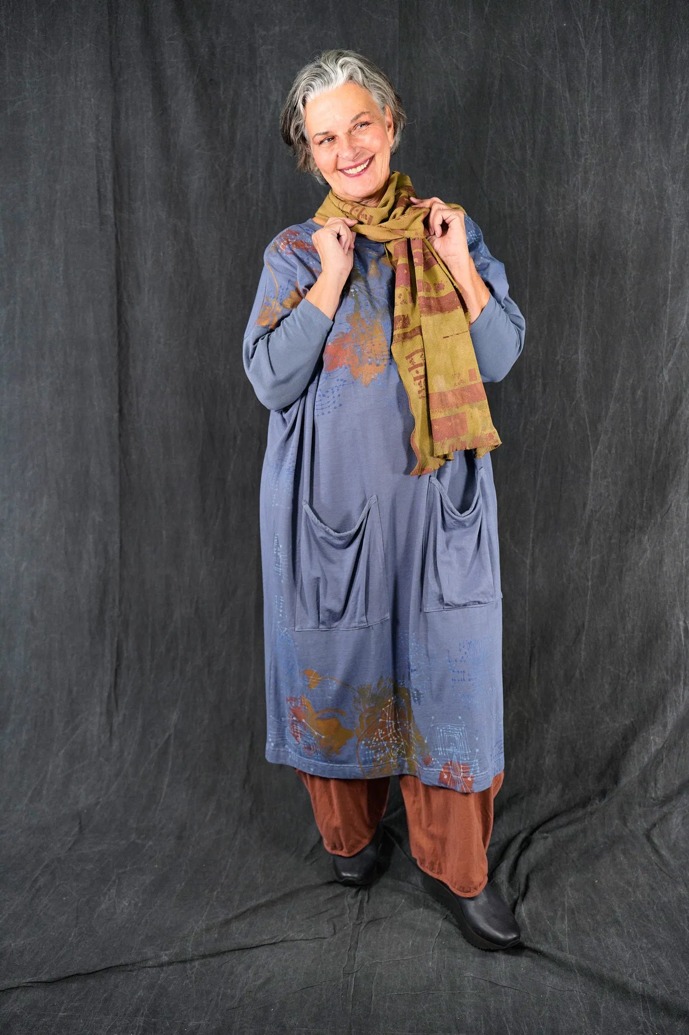 2303 Mariposa Dress Cotton Bamboo Rain-P