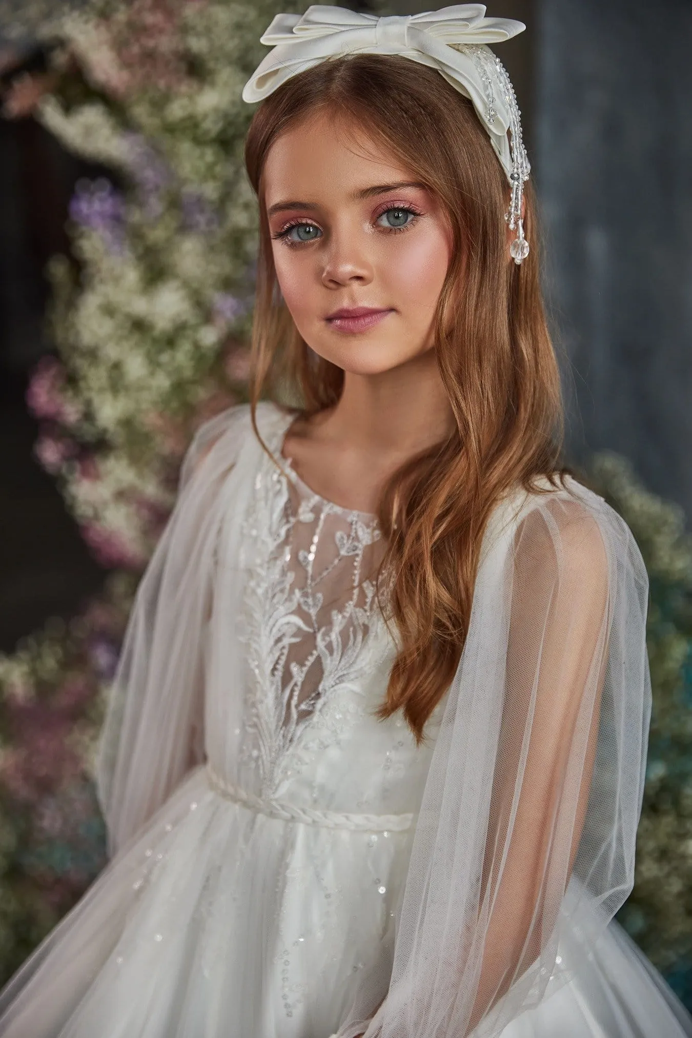 3208 Long Sleeved Bridesmaid Dress for Young Girls