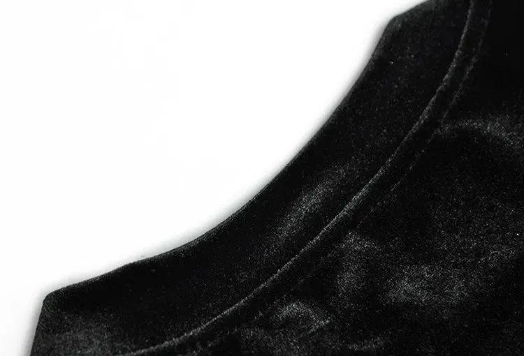 Adelaide Velvet Lace up Dress