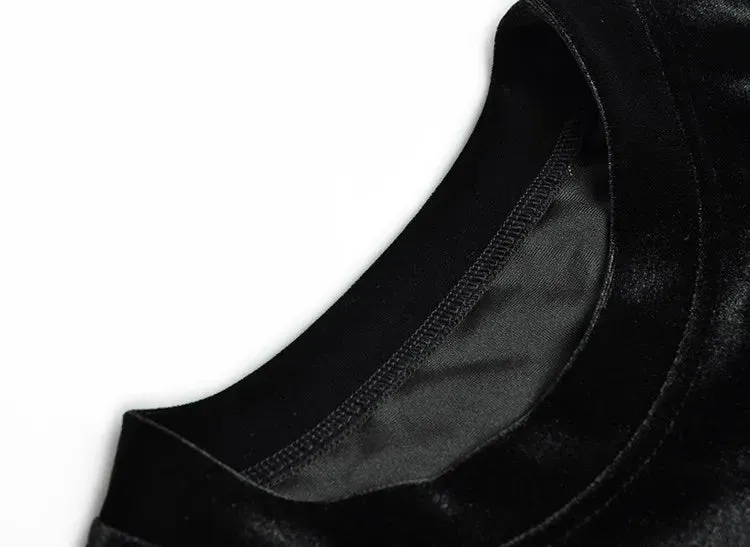 Adelaide Velvet Lace up Dress