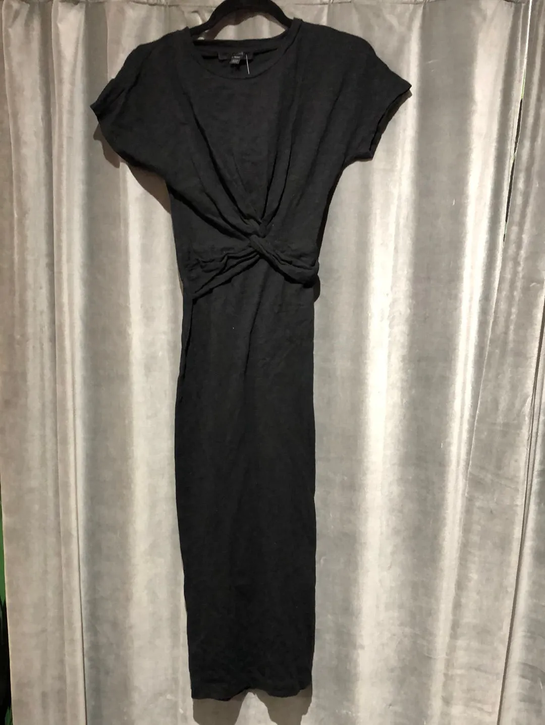 ALL SAINTS Black Short Sleeve Cotton Ma