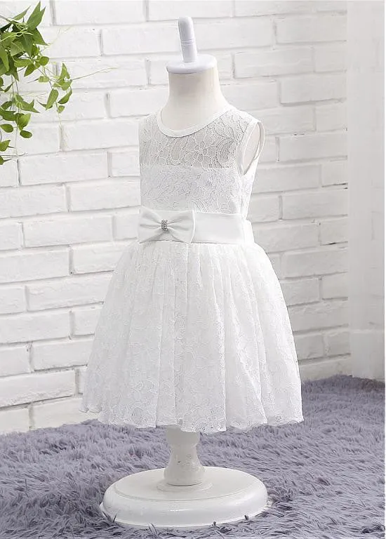 Alluring Flower Girl Dresses With Sash & Bowknot