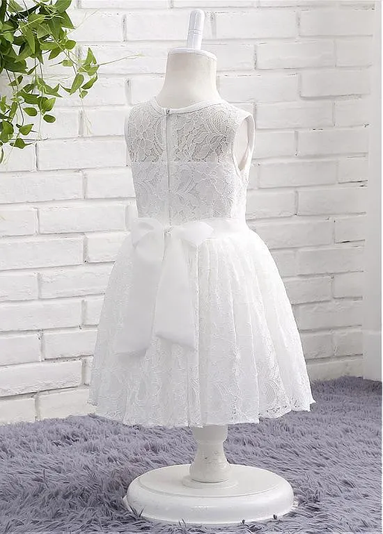 Alluring Flower Girl Dresses With Sash & Bowknot