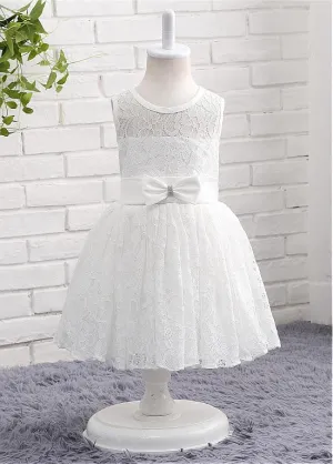 Alluring Flower Girl Dresses With Sash & Bowknot