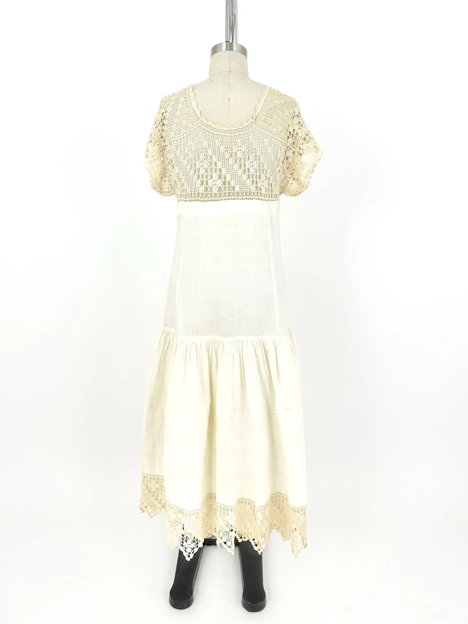 Antique Cotton Crochet Dress