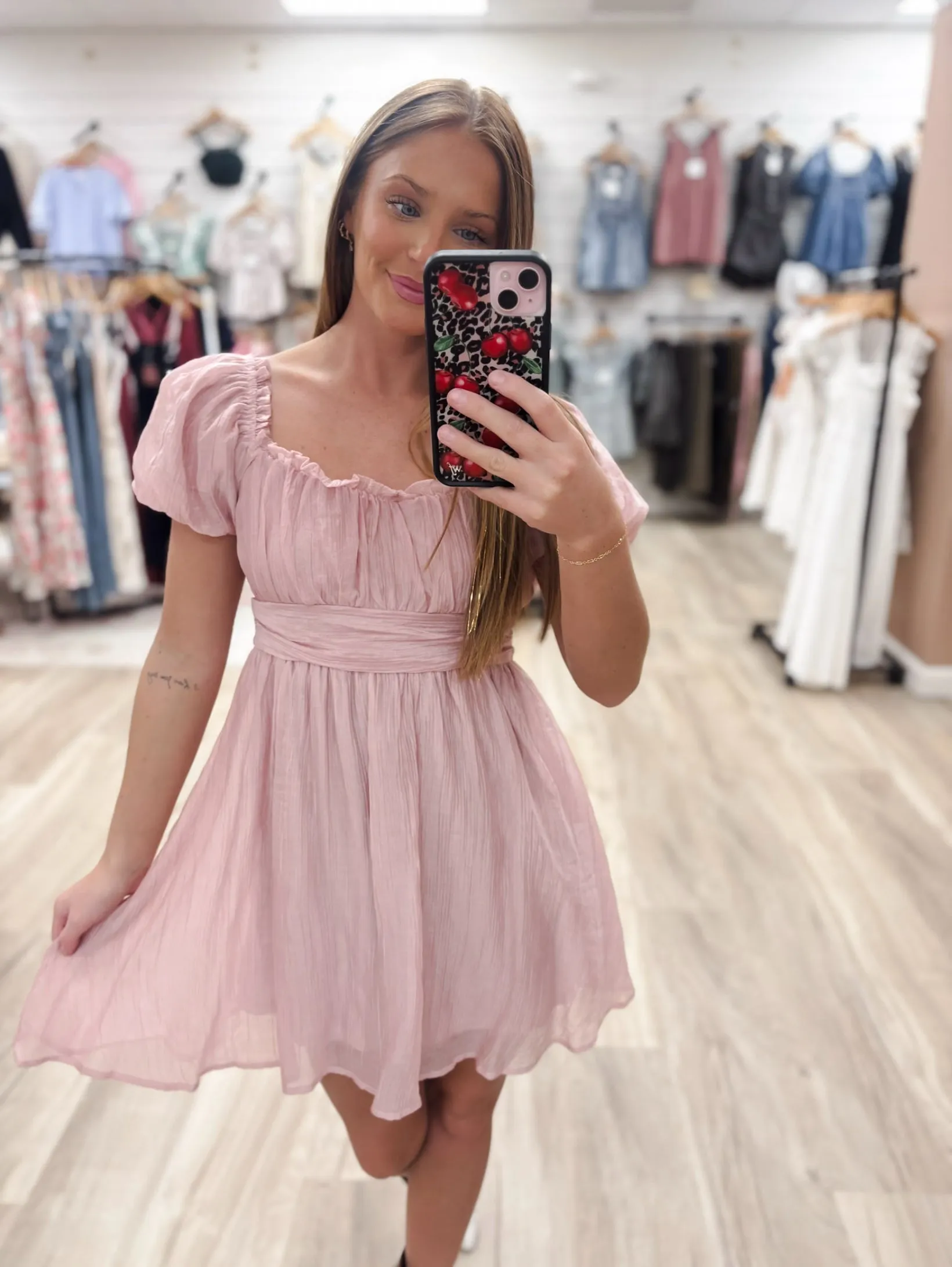 Ava Mae Pink Dress