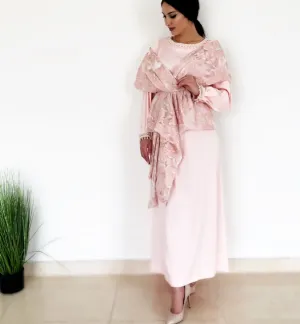 AW18 SHAWL DRAPE ORGANZA BROCADE BLOUSON & DRESS