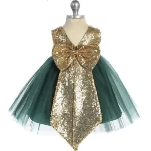 Baby Belle of the Ball Dress - Emerald Green