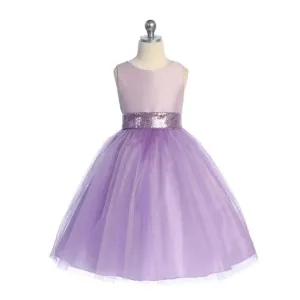 Baby Belle of the Ball Dress - Lilac Shimmer