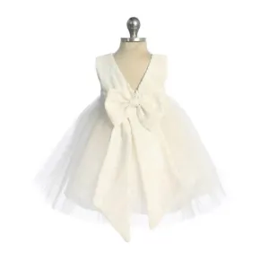 Baby Belle of the Ball -  White Lace and Sequins