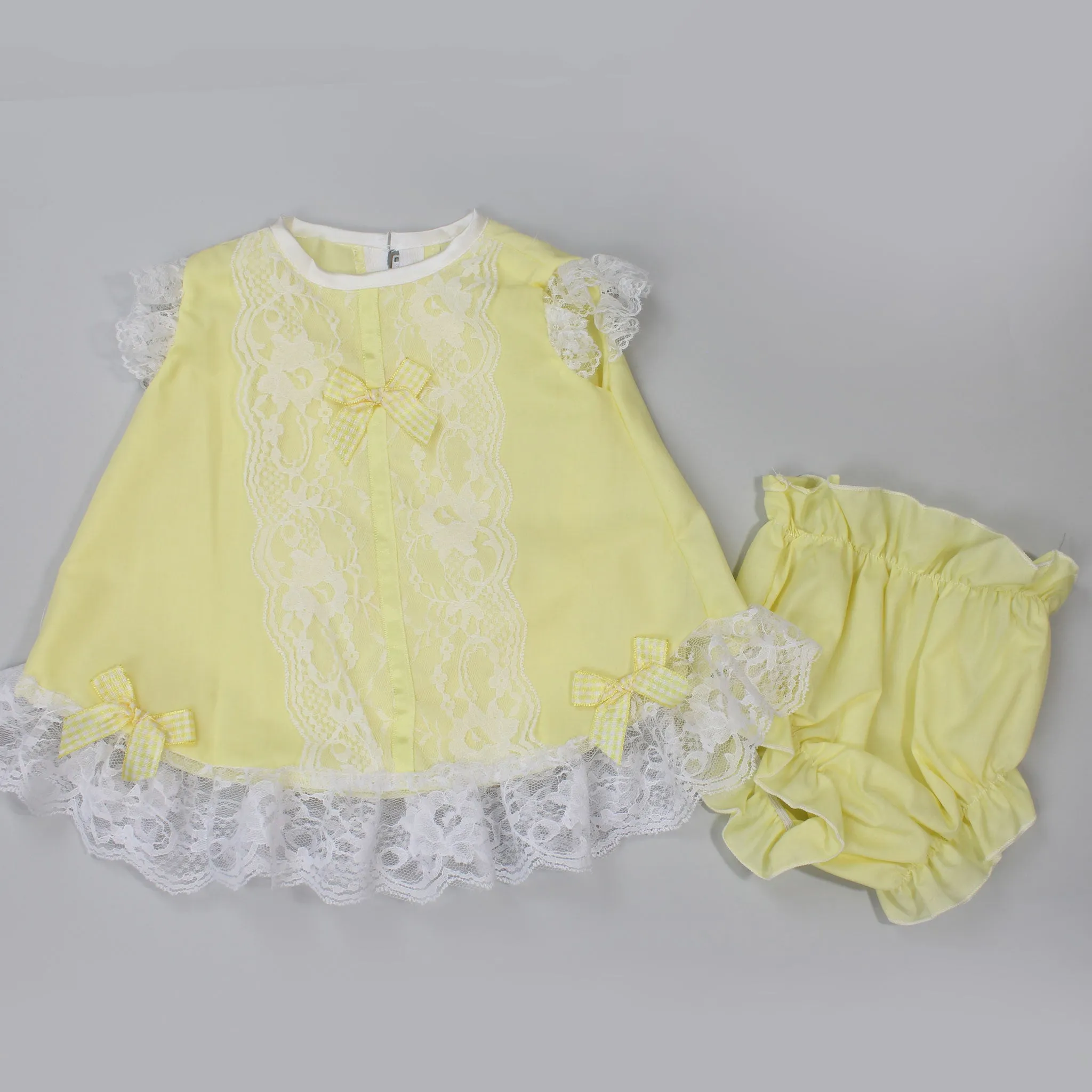 Baby Girl Lemon Dress and Bloomers Outfit