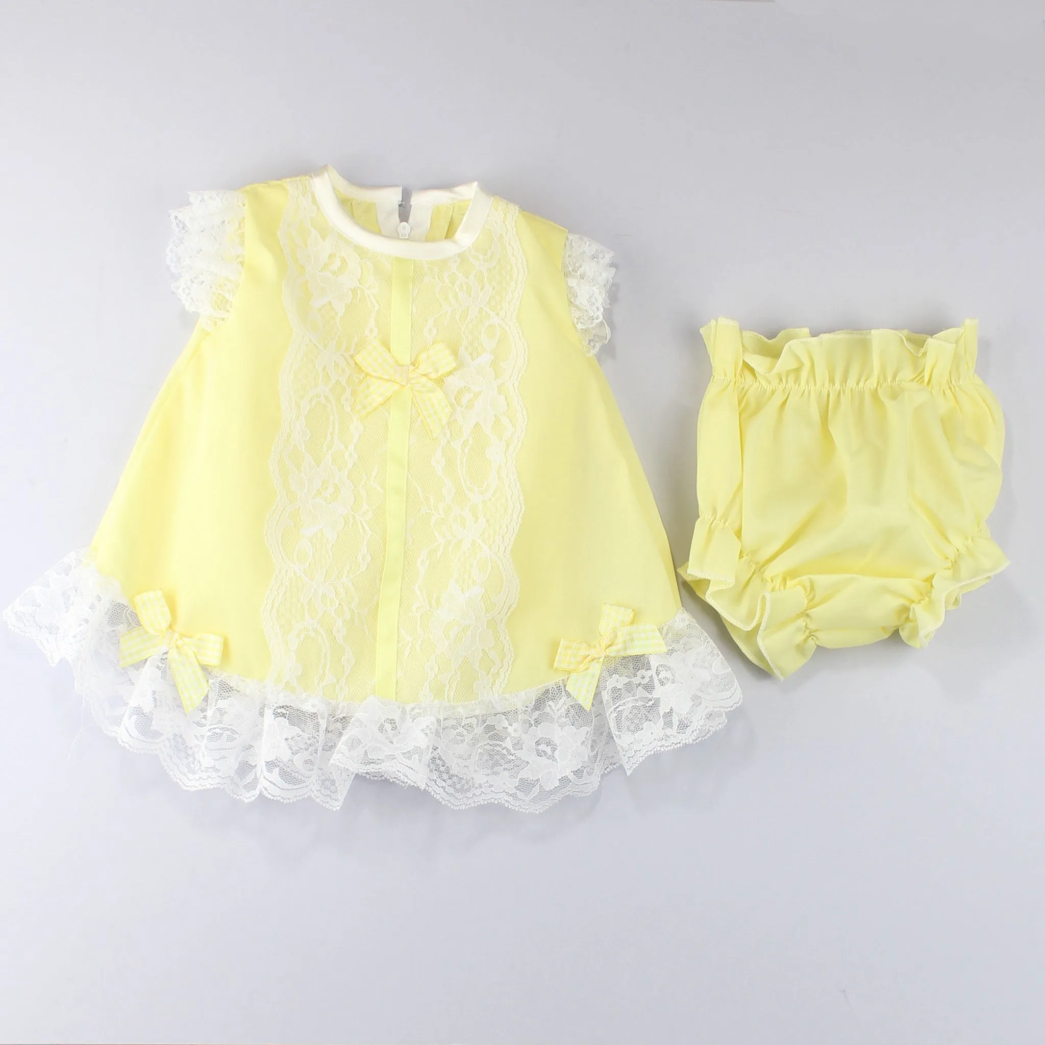 Baby Girl Lemon Dress and Bloomers Outfit