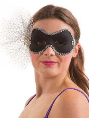 Black and Silver Masquerade Facepiece