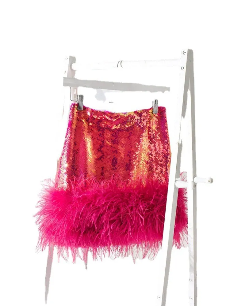 Bright Silk Skirt