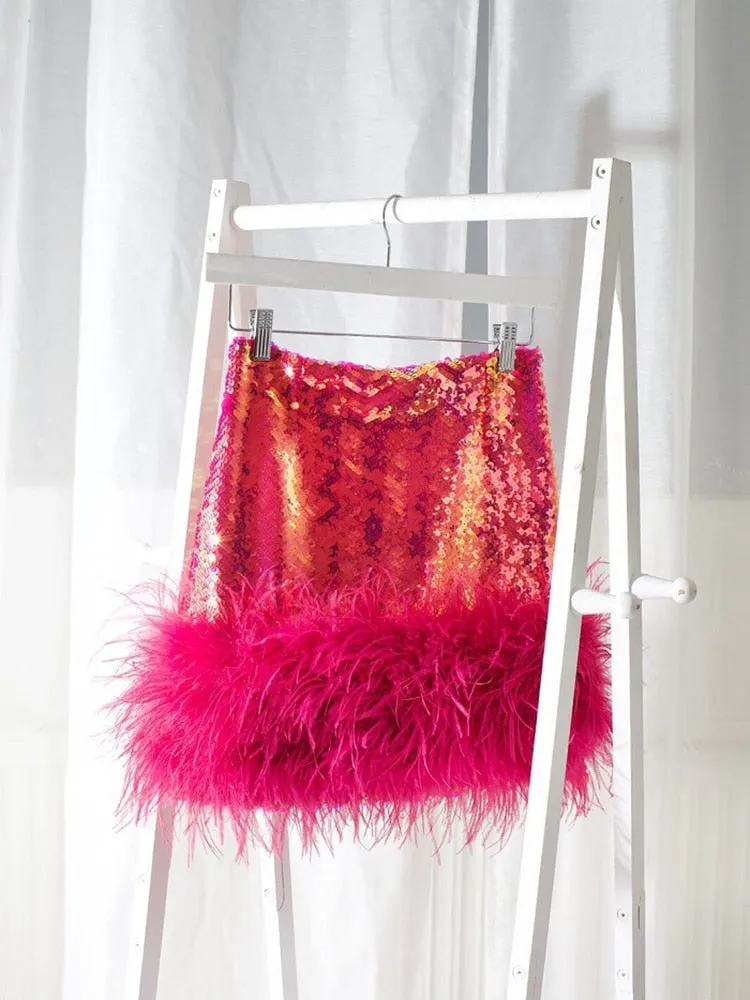 Bright Silk Skirt