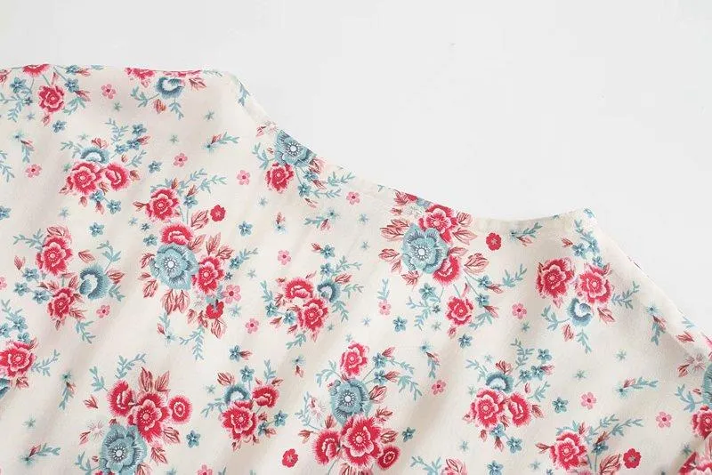 BRIGITTE Bohemian Floral Maxi Dress