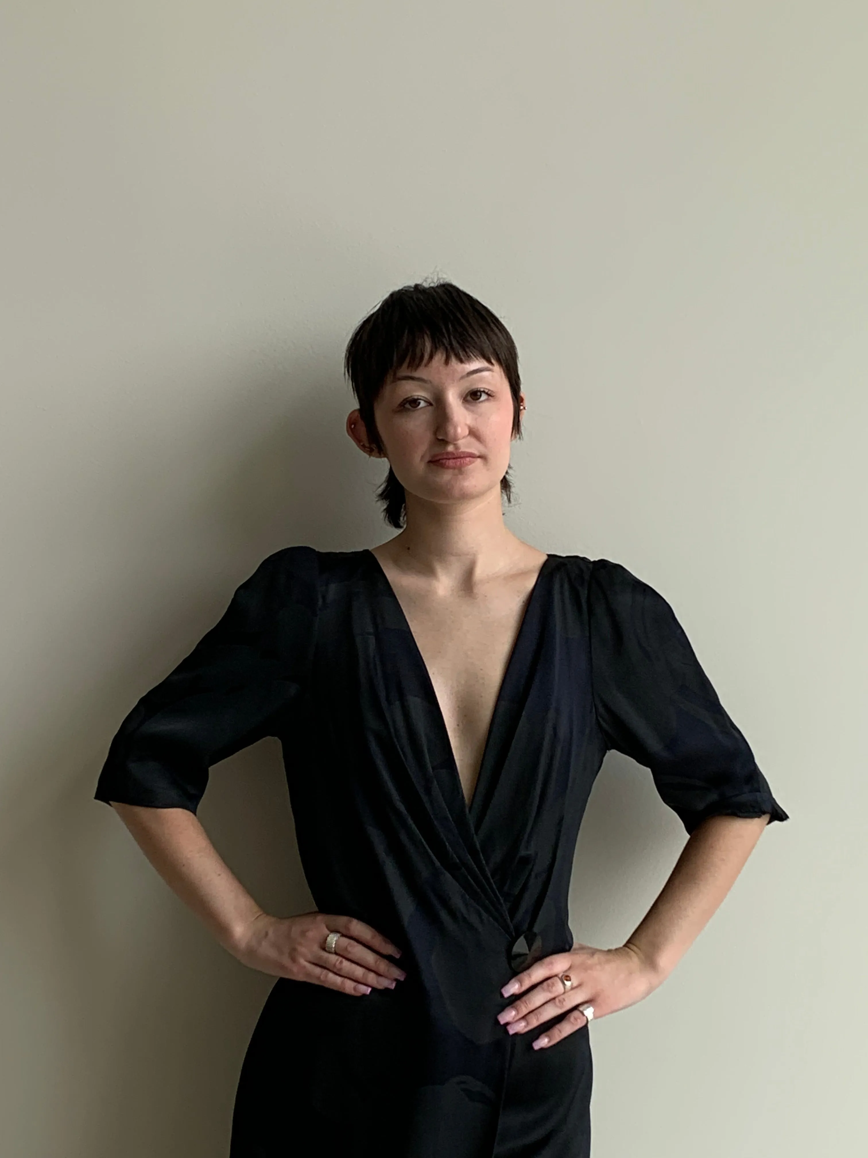 Chloe satin silk dress
