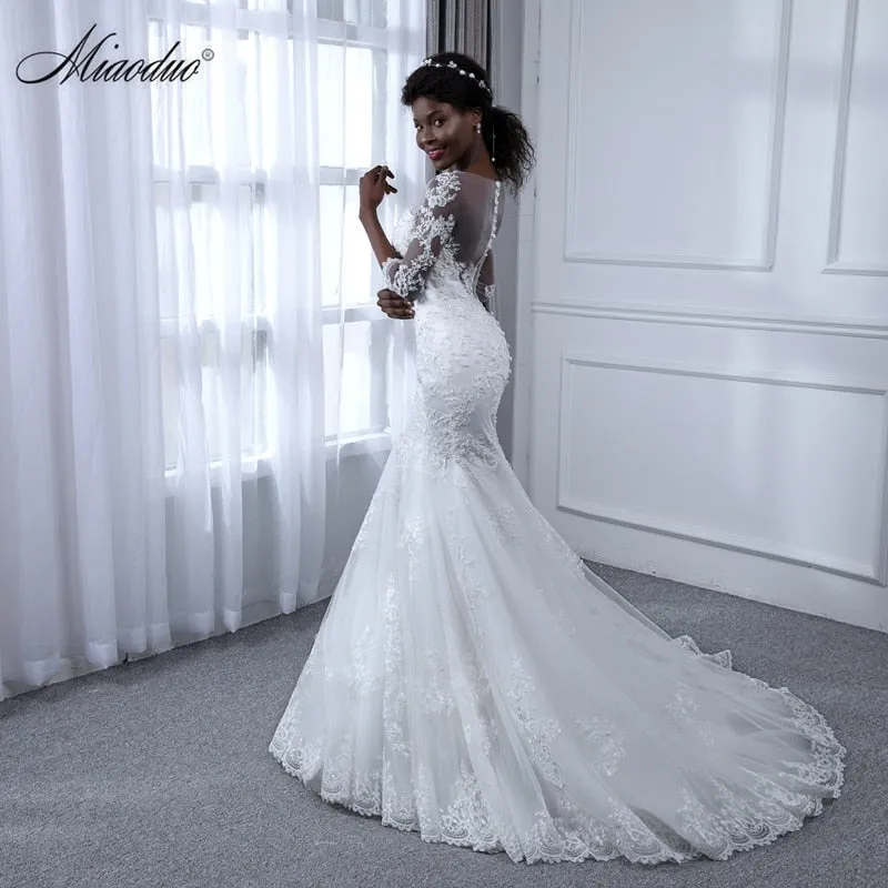 Chrystal Taylor Sweetheart Mermaid Pearls Lace Wedding Dresses