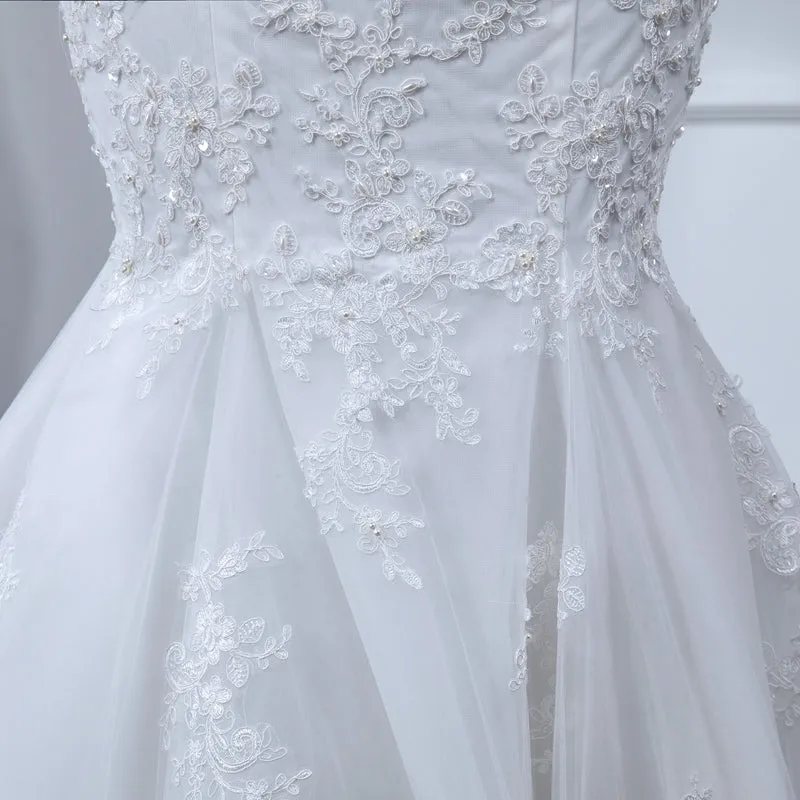 Chrystal Taylor Sweetheart Mermaid Pearls Lace Wedding Dresses