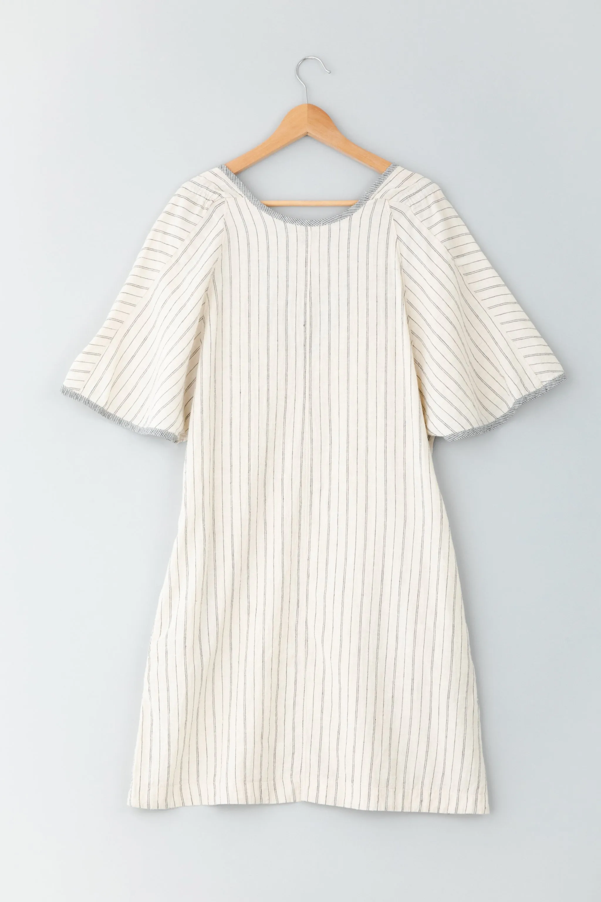 Confetti Dress in Natural Stripe