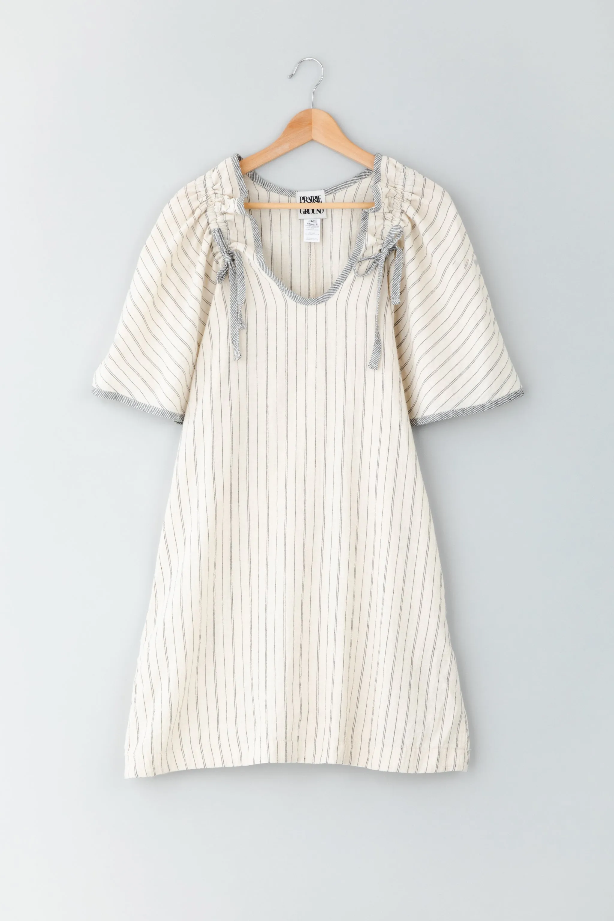 Confetti Dress in Natural Stripe
