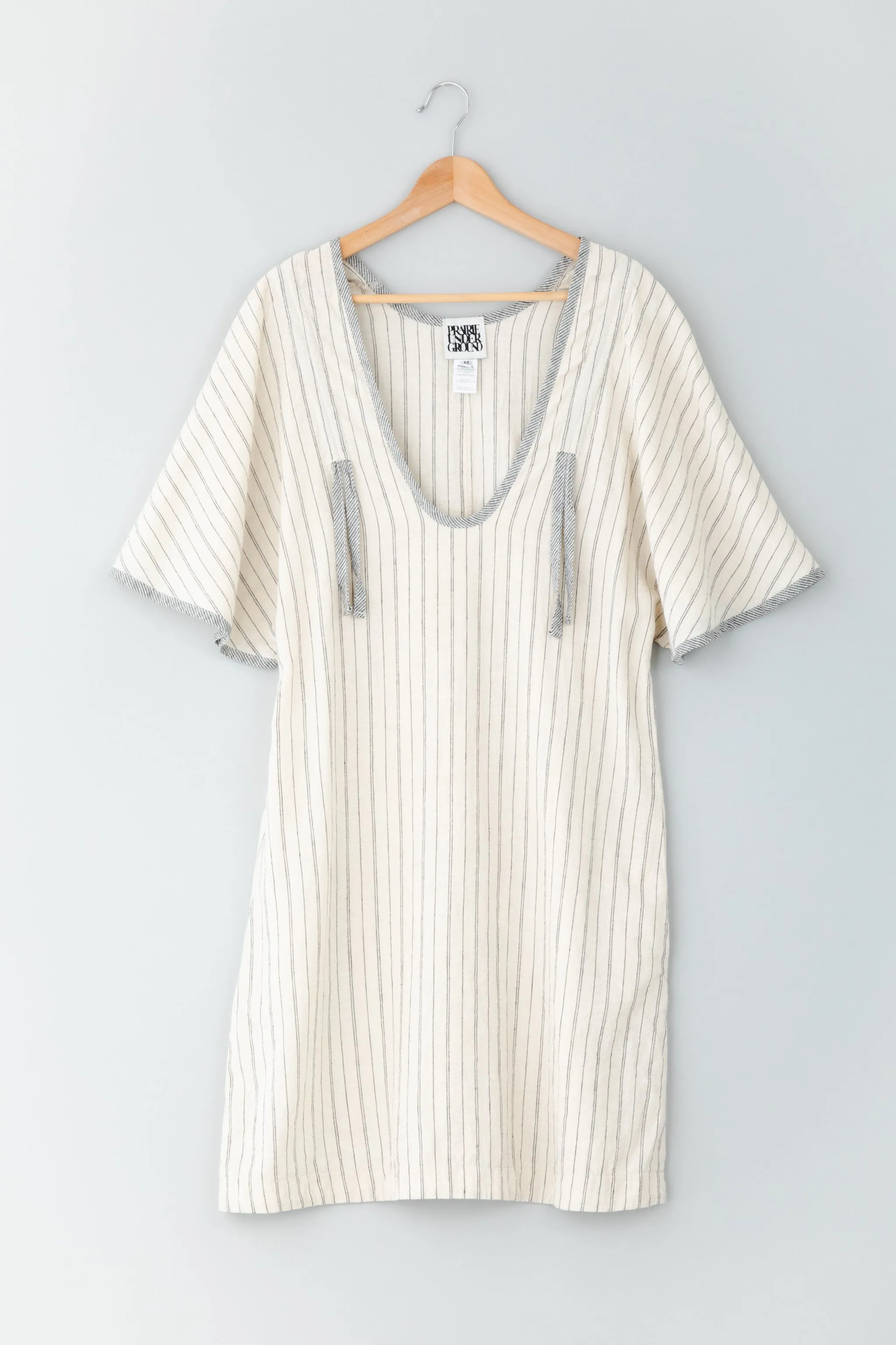 Confetti Dress in Natural Stripe