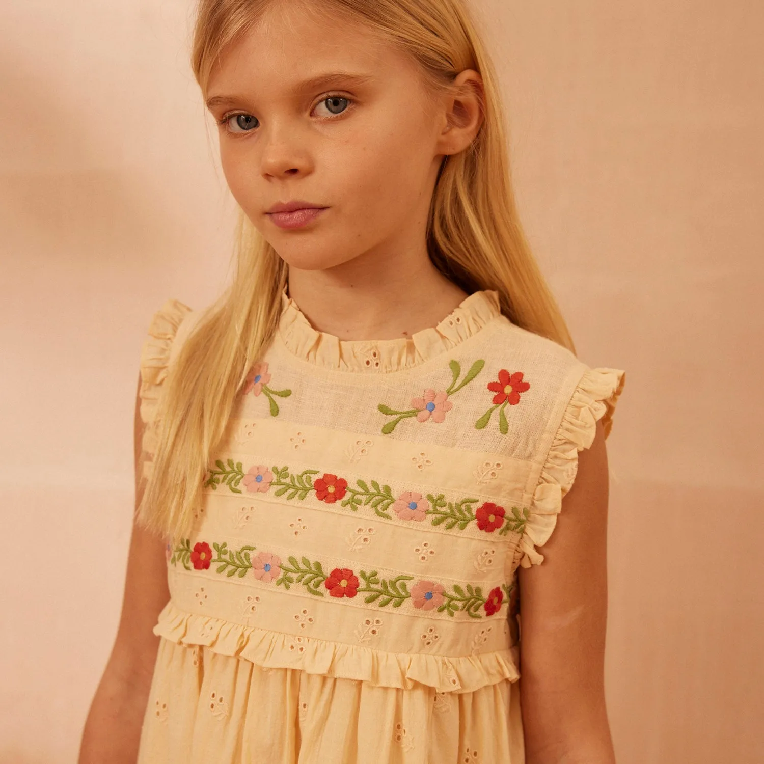 Cotton Irra Dress - Milk Prairie Broderie