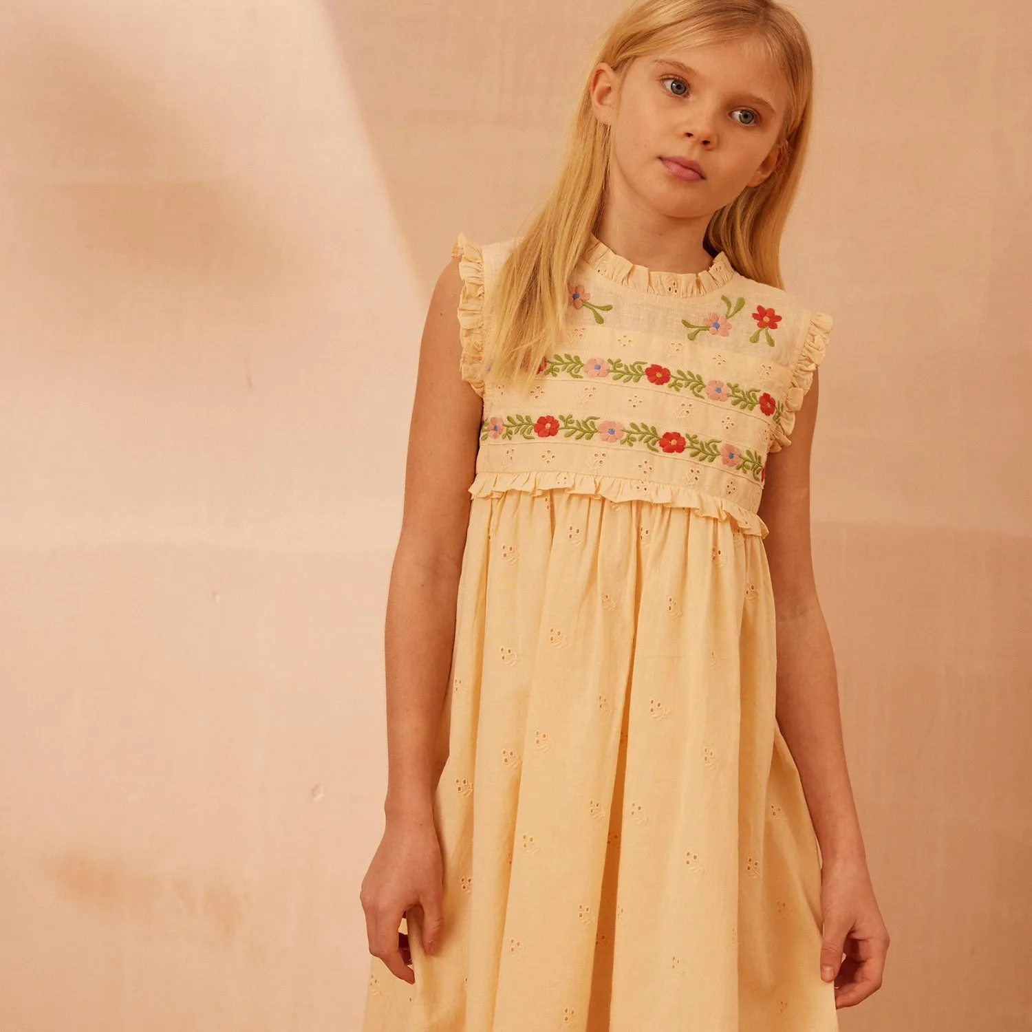 Cotton Irra Dress - Milk Prairie Broderie