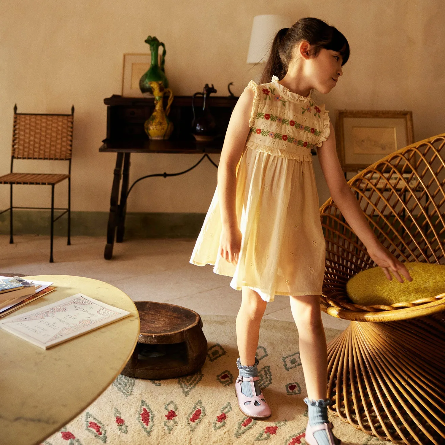 Cotton Irra Dress - Milk Prairie Broderie