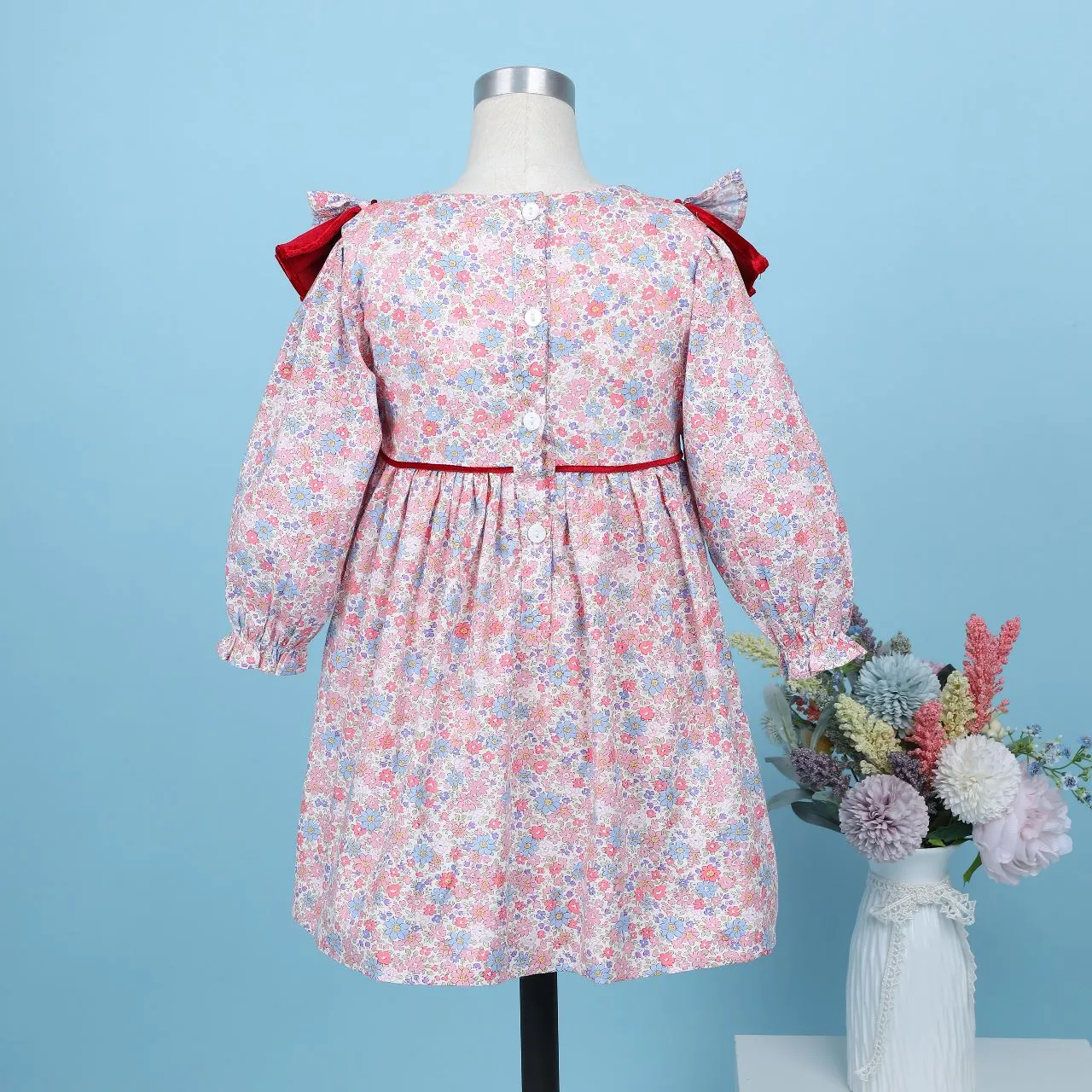 Davina Ruffle Collar Dress