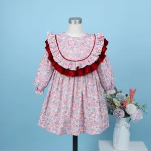 Davina Ruffle Collar Dress