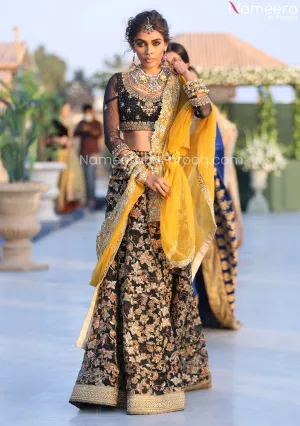 Designer Black Lehenga Choli for Wedding Party #BN859