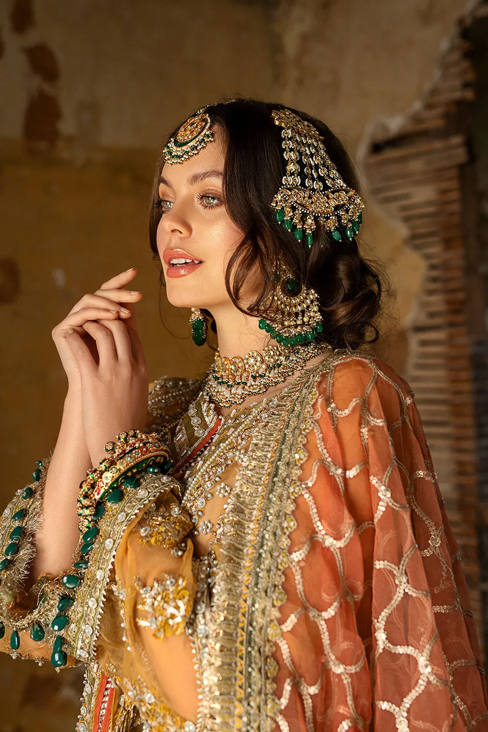Designer Yellow Kameez Sharara Pakistani Mehndi Dresses