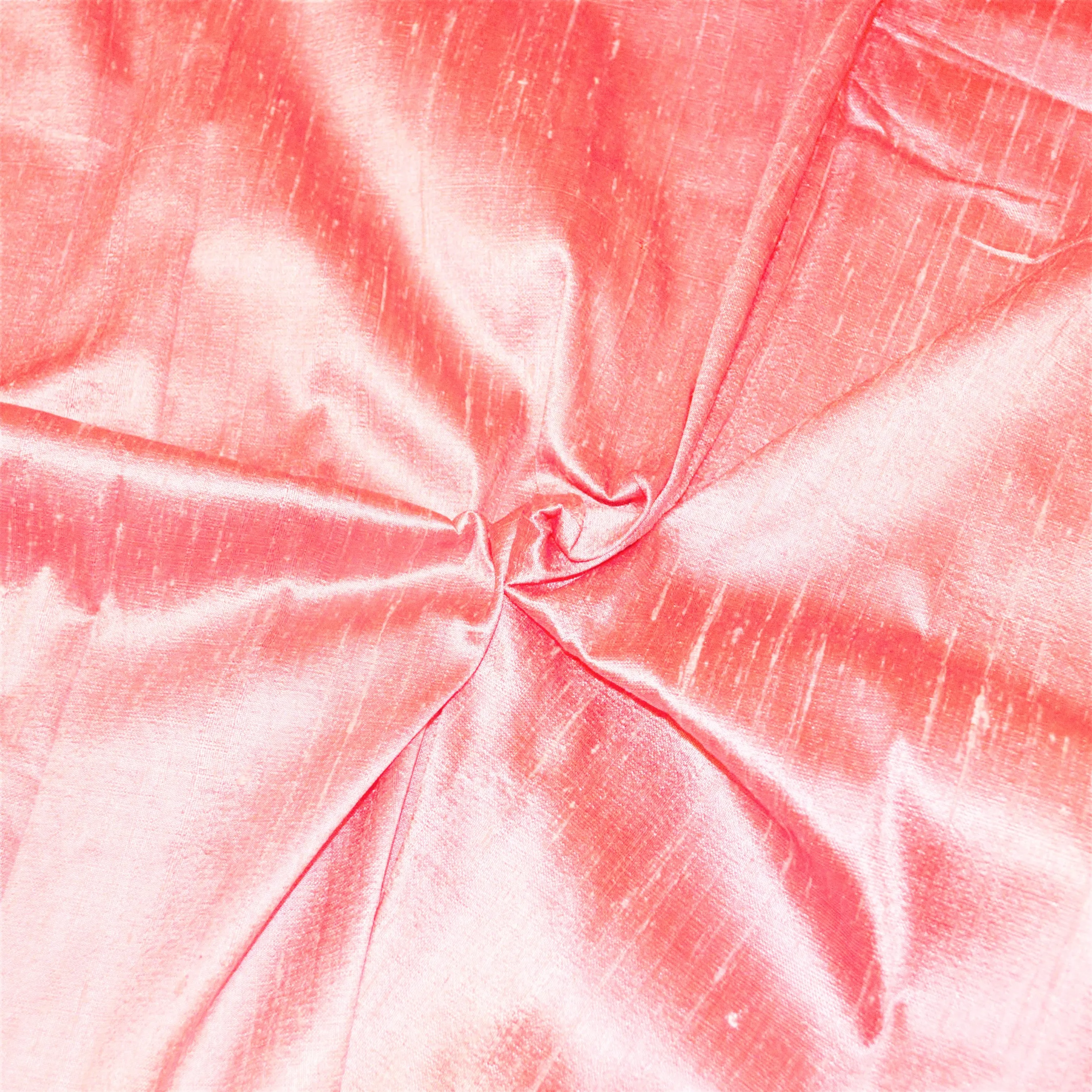 Dupioni Raw Silk Pink