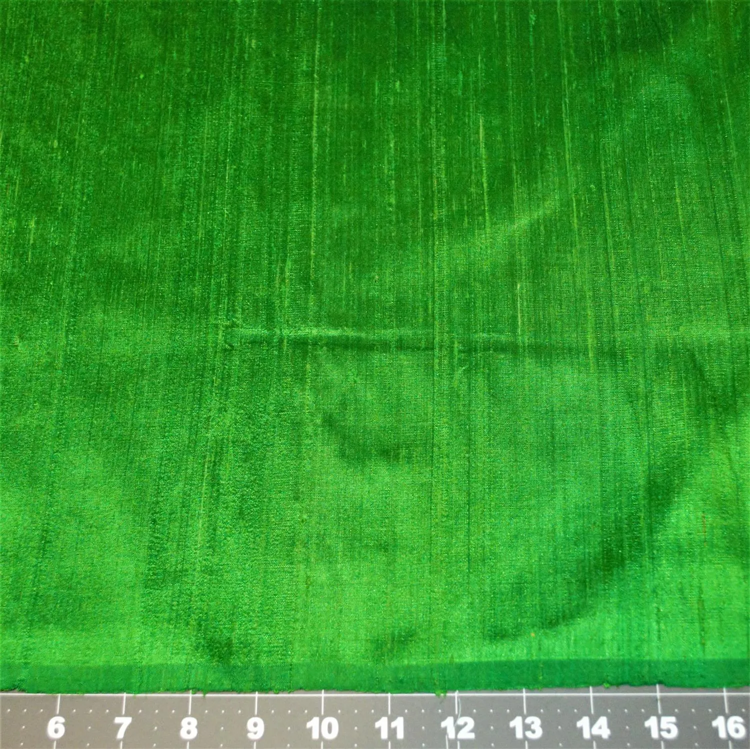 Dupioni Raw Silk True Green