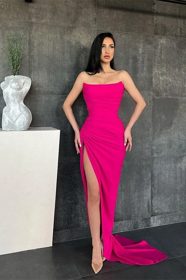 Elegant Sweetheart Mermaid Prom Dress Online with High Split