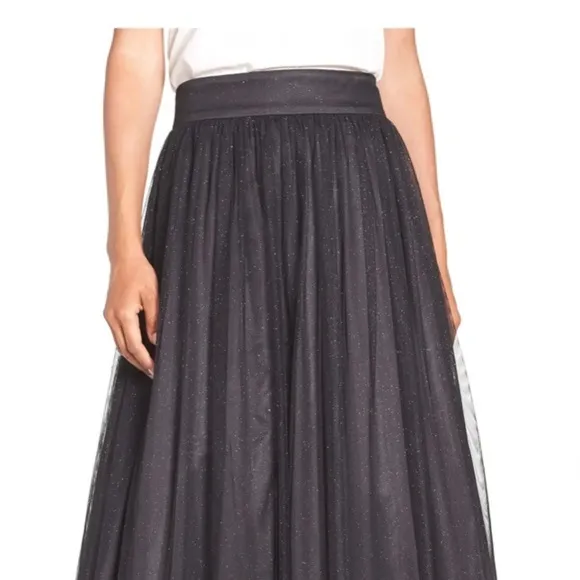 Eliza J. Glitter Tulle Ball Skirt NWT
