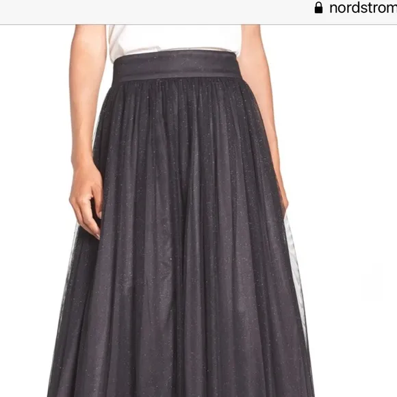 Eliza J. Glitter Tulle Ball Skirt NWT