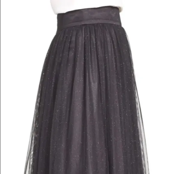 Eliza J. Glitter Tulle Ball Skirt NWT
