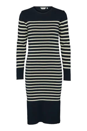 Ella Dress - Navy / birch