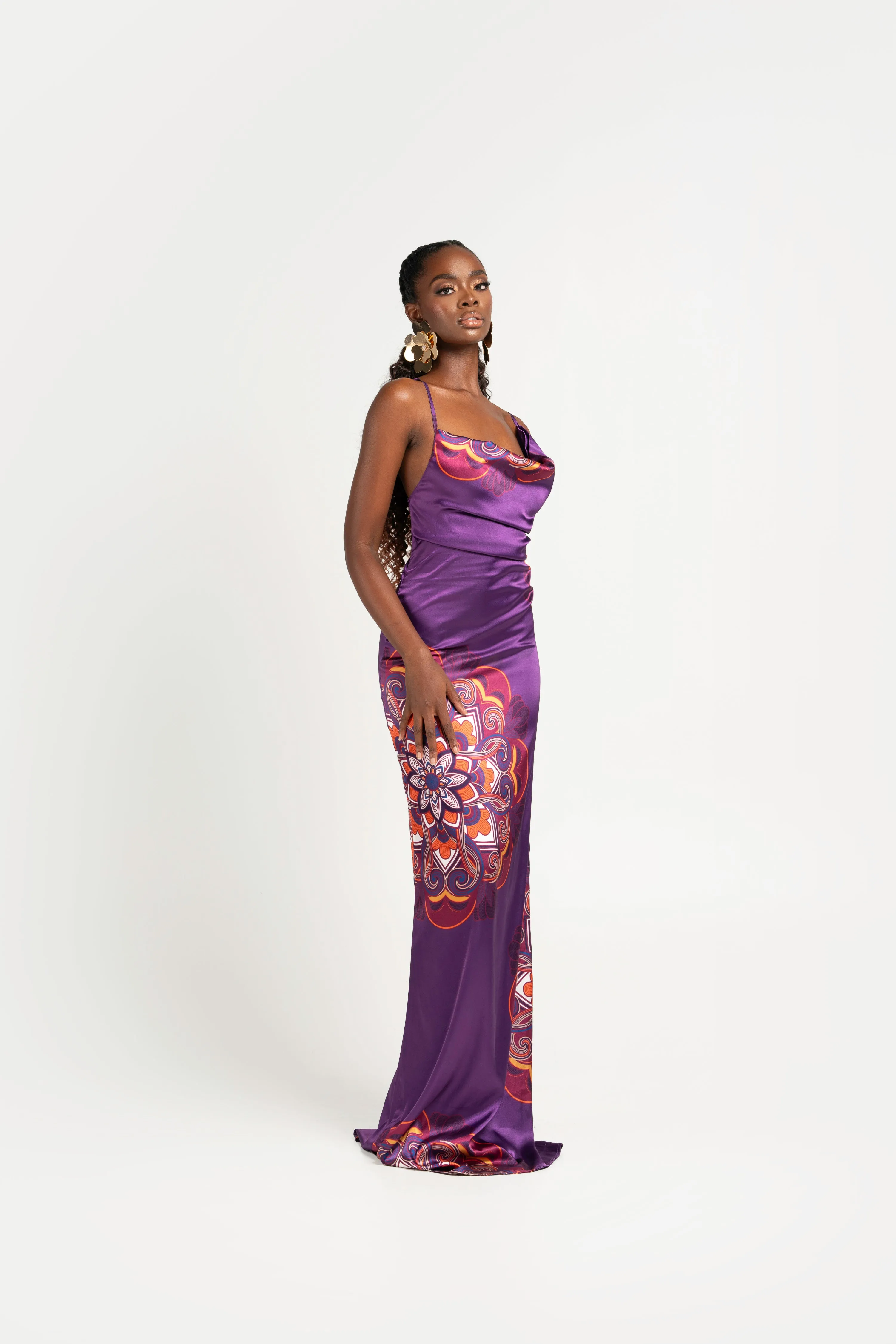 ENANG PURPLE MAXI DRESS