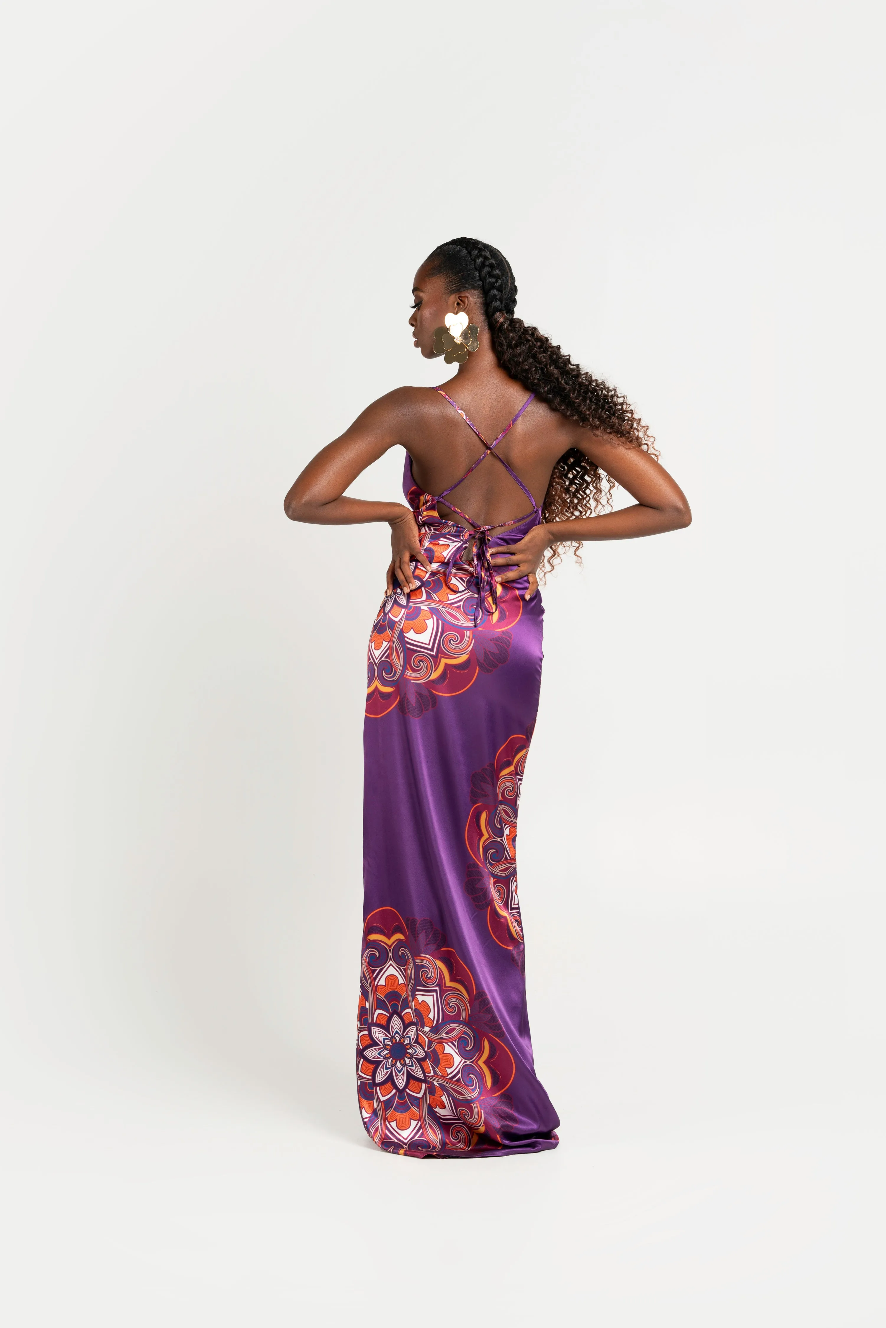 ENANG PURPLE MAXI DRESS