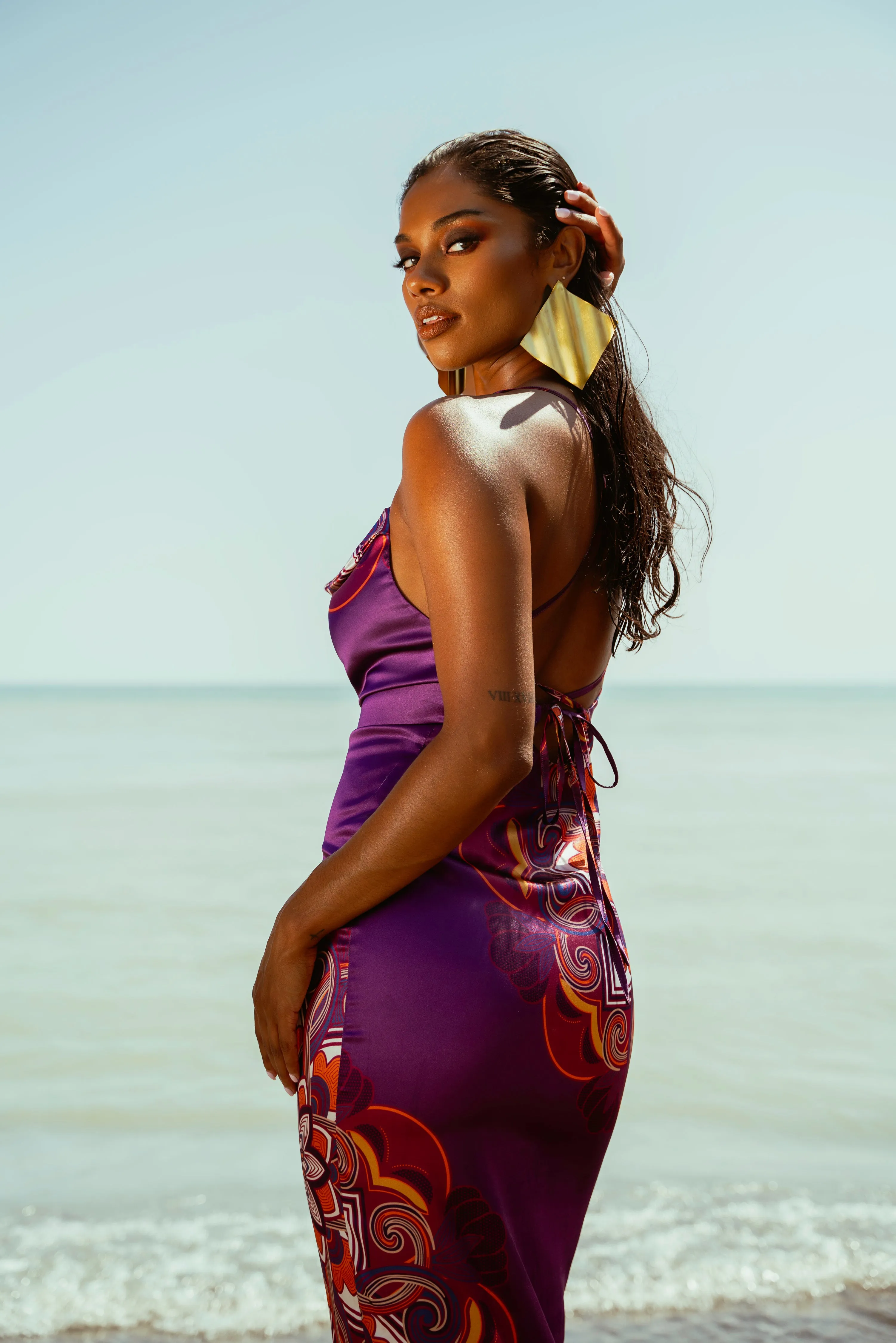 ENANG PURPLE MAXI DRESS