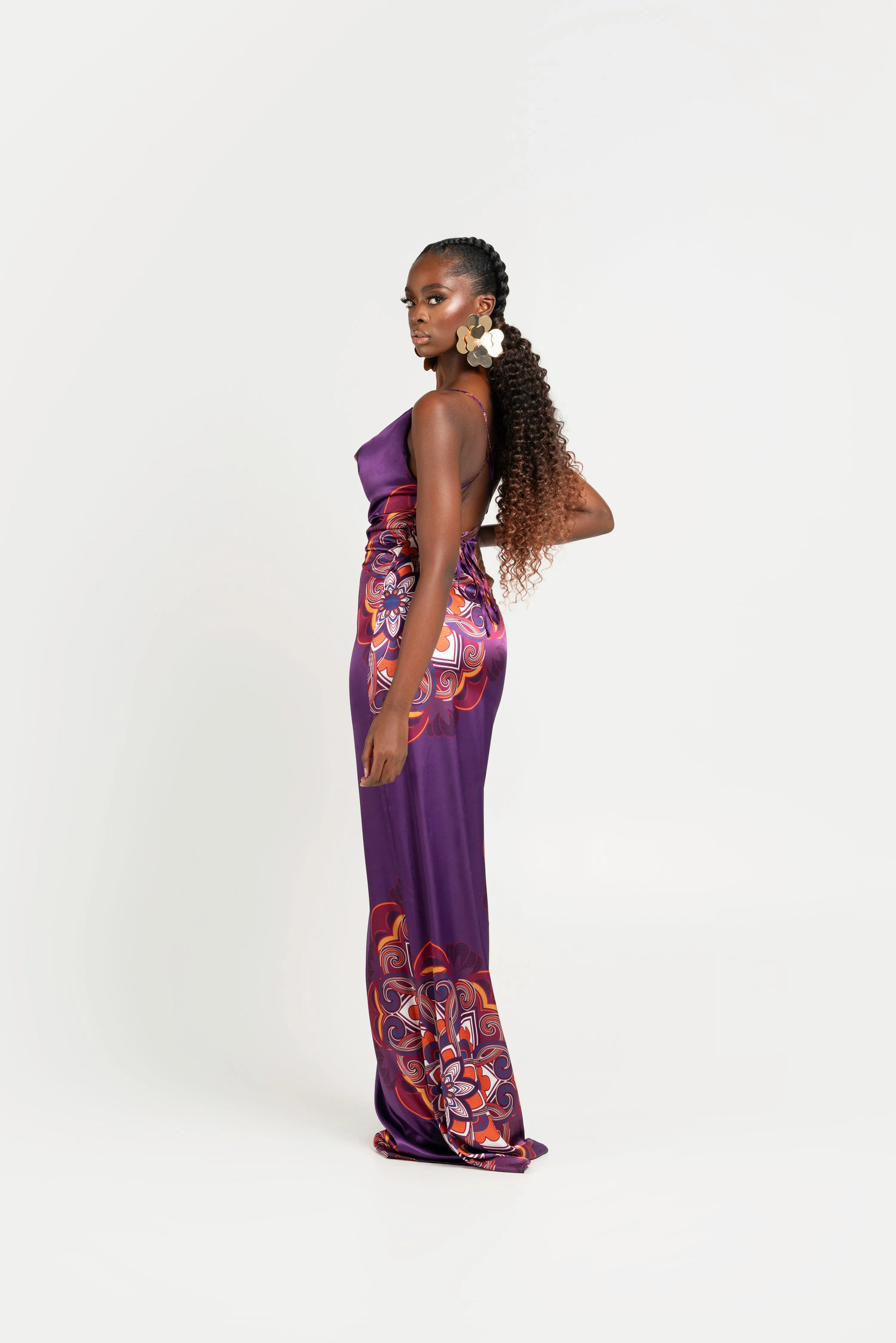 ENANG PURPLE MAXI DRESS