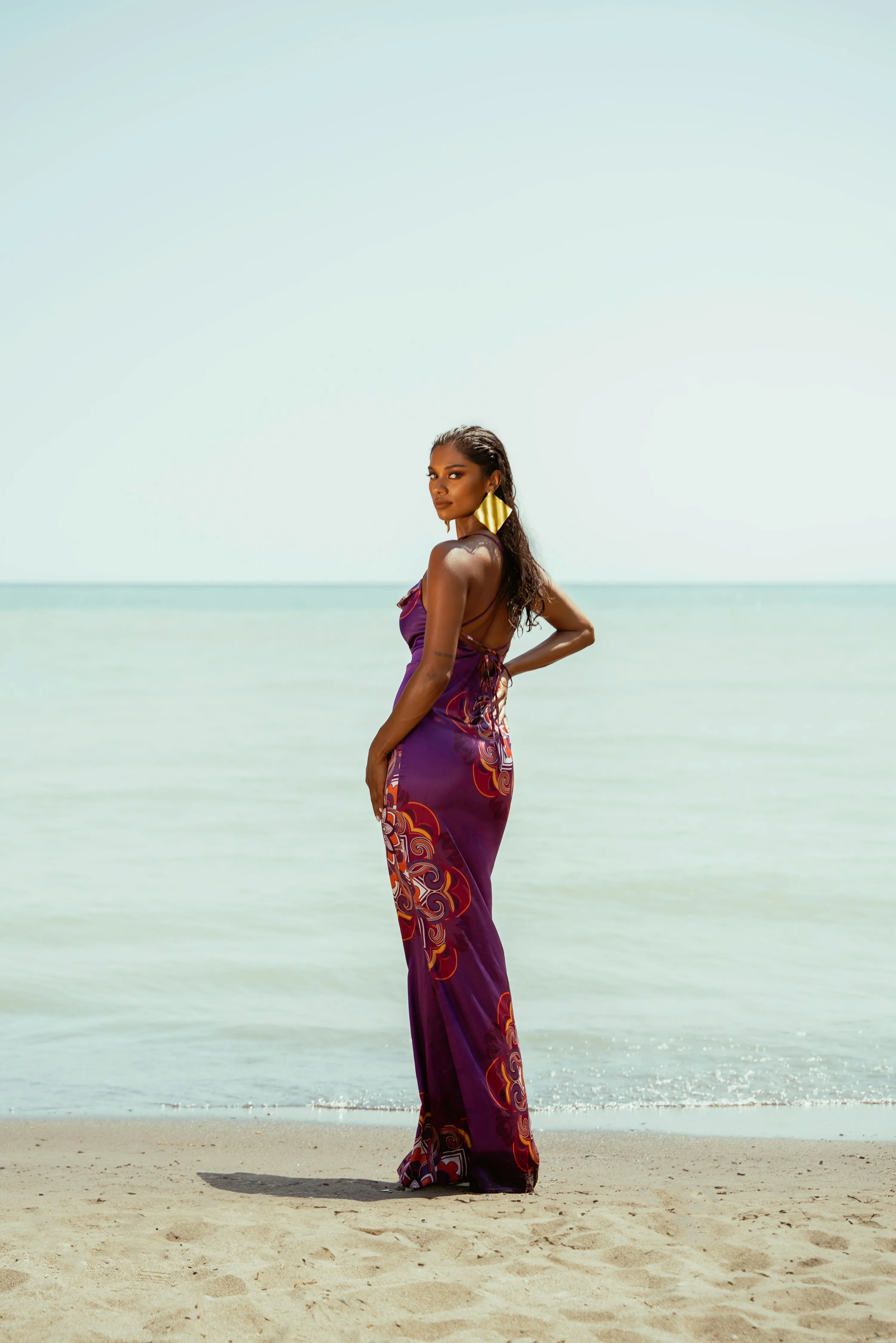 ENANG PURPLE MAXI DRESS